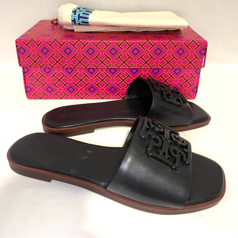 Tory Burch Ines Slide leather sandals women’s 6 new in box